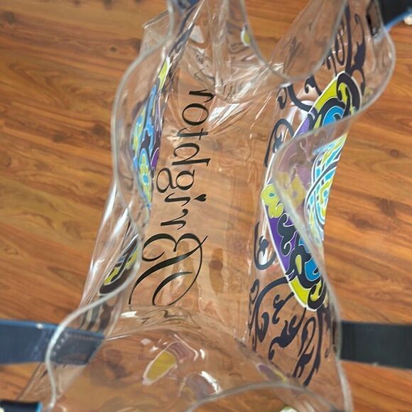 Brighton clear heart plastic tote bag navy - Picture 6 of 6
